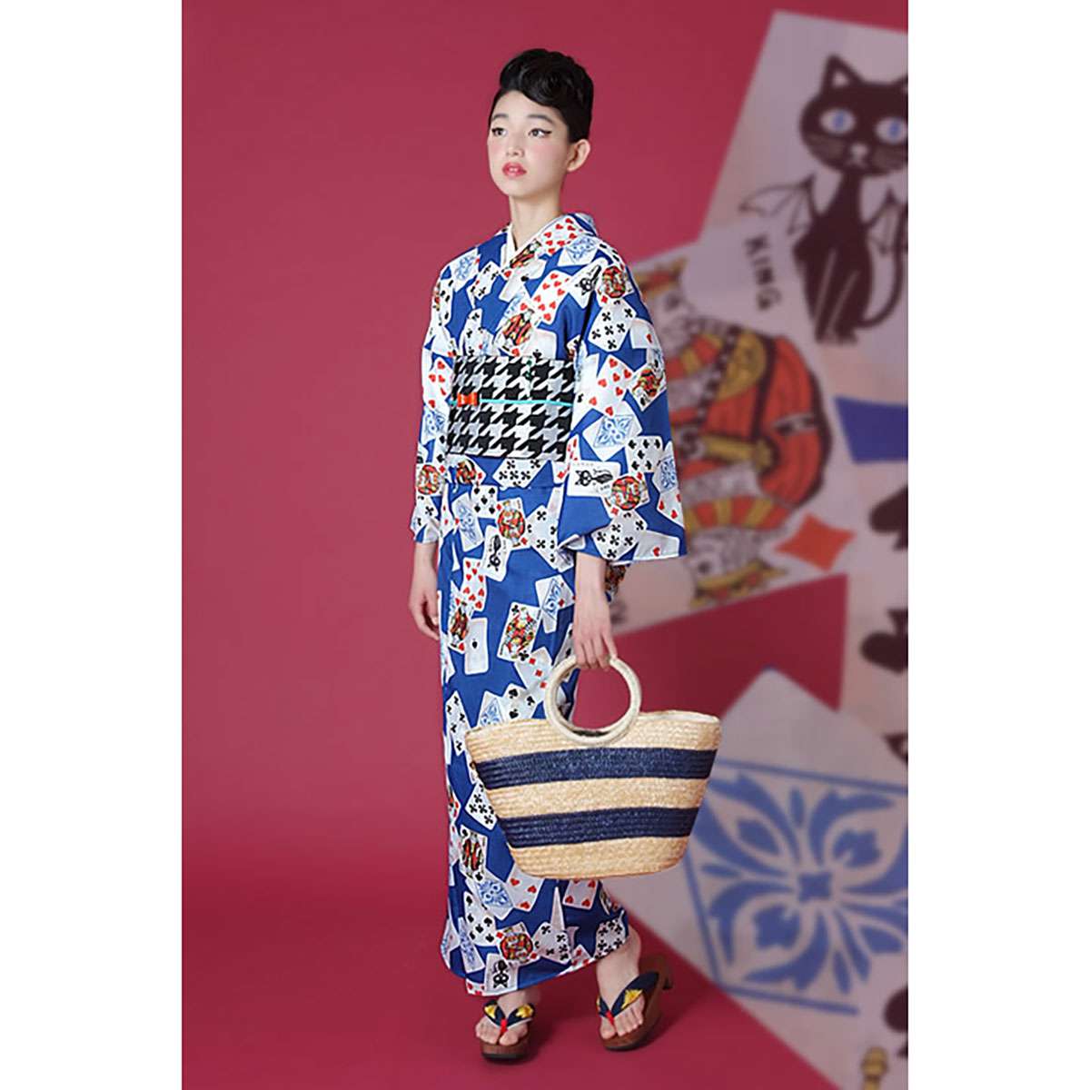 ☆一点物☆ 着物　トランプ柄 ☆一点物☆ 着物トランプ柄