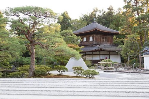 銀閣寺お月見の名称「向月台」