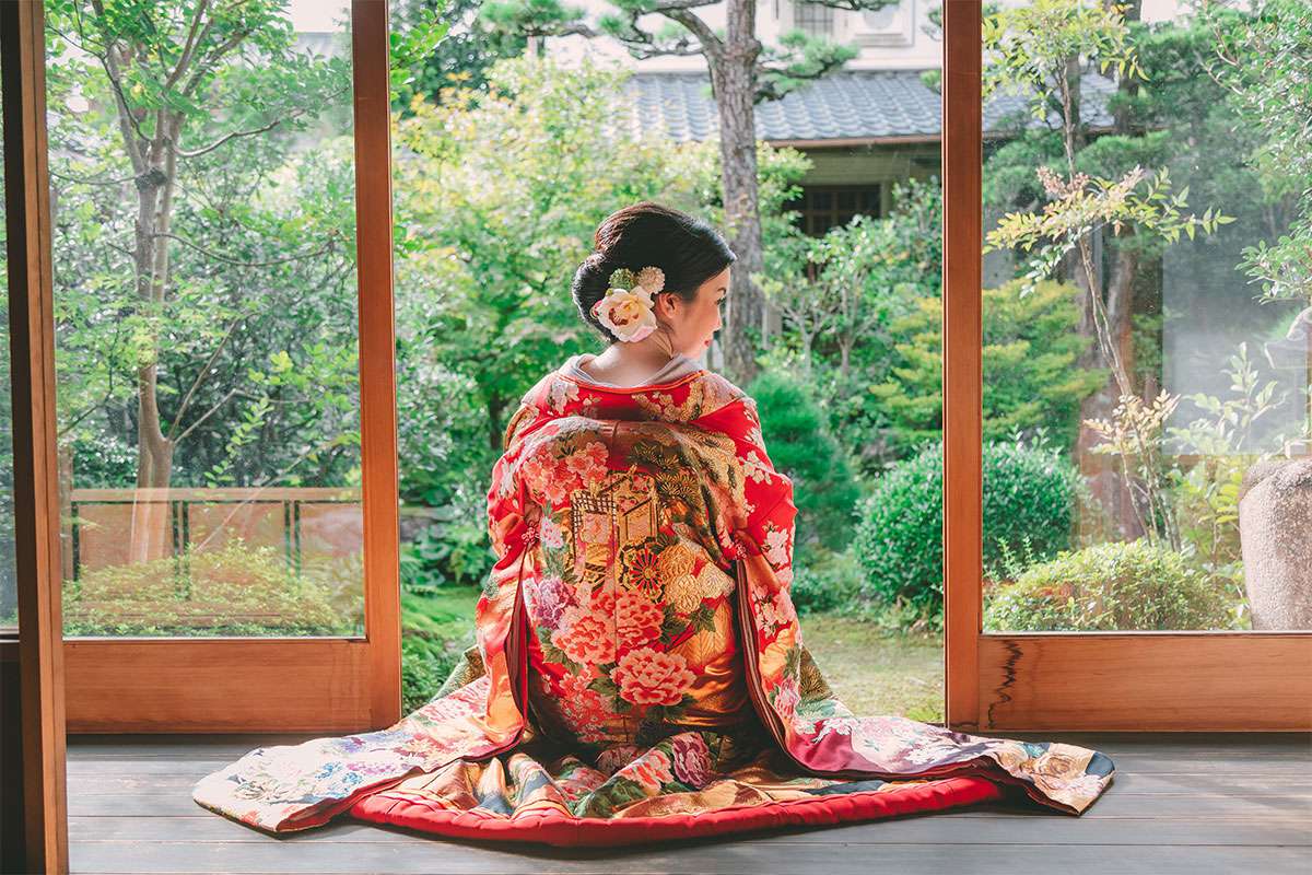 色打掛・洋髪