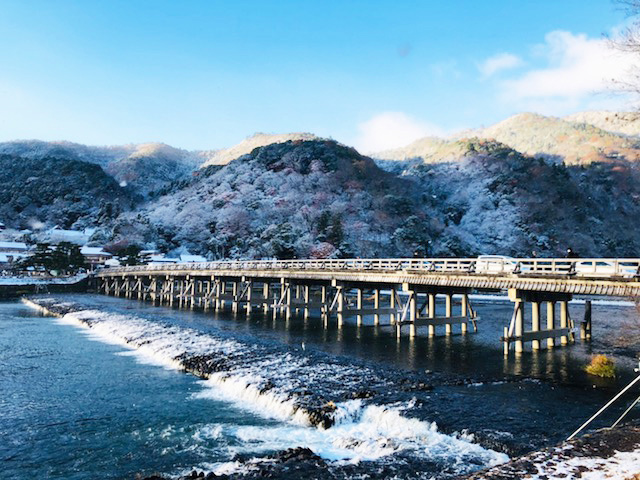 雪の嵐山 京都着物レンタル夢館五条店