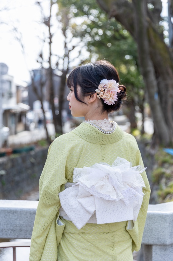 桜咲くレース着物でお出かけ♪～女子ウケコーデ♡ | 京都着物レンタル