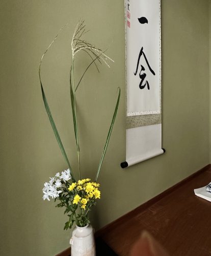 お茶席、茶道、床の間
