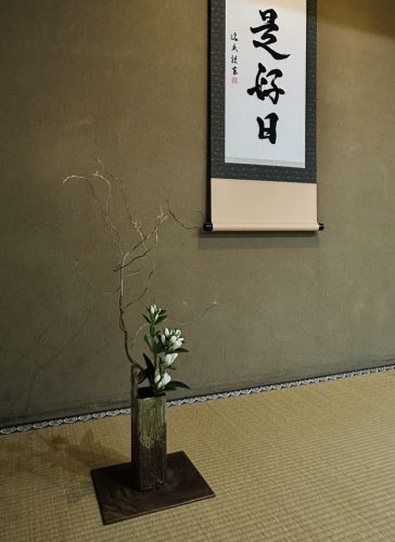 お茶席、茶道、床の間
